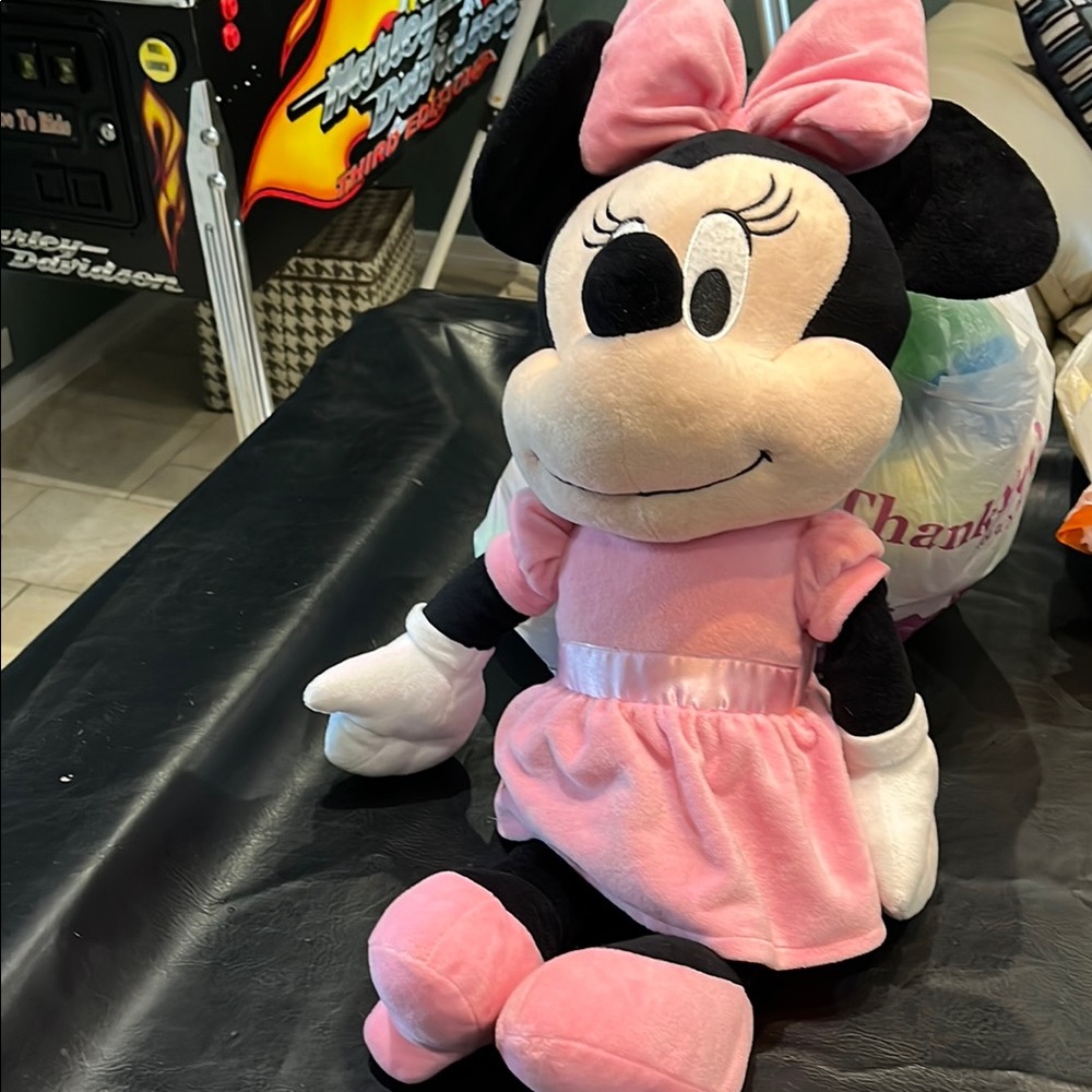 Disney Minnie Mouse Plush Toy - Pink and Black